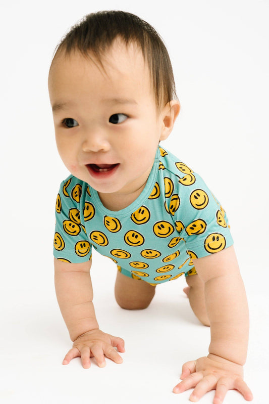 Happy Vibes Bamboo Shorts Set