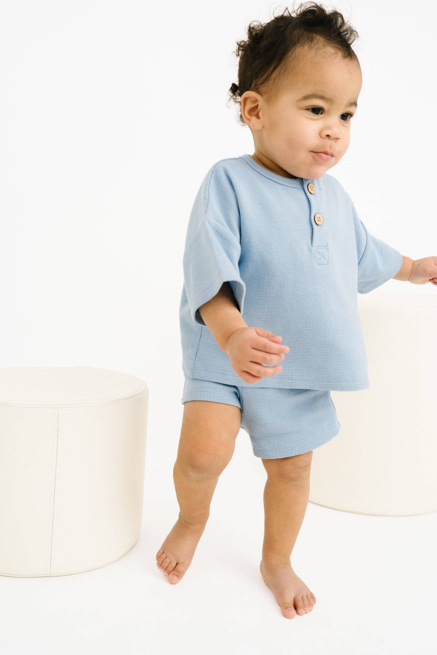 Morning Sky Waffle Slouchy Set