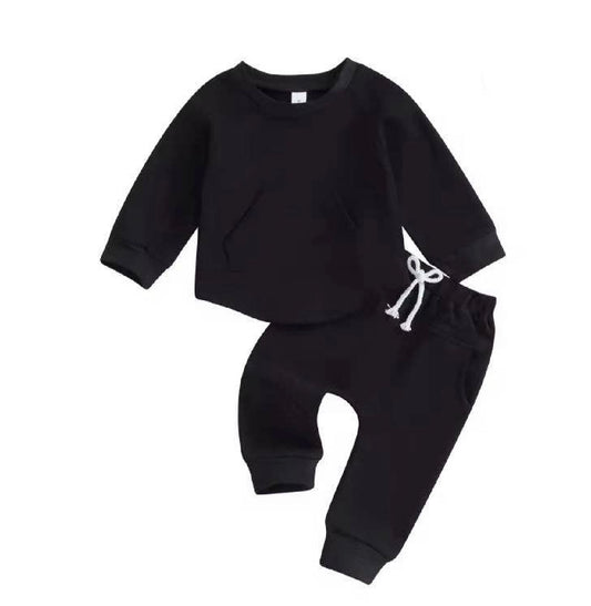 Black Jogger Matching Set