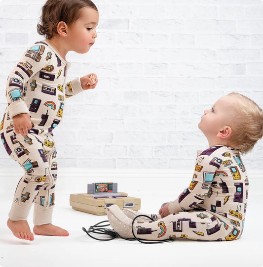 Bamboo Zip Pajamas | 90’s Retro