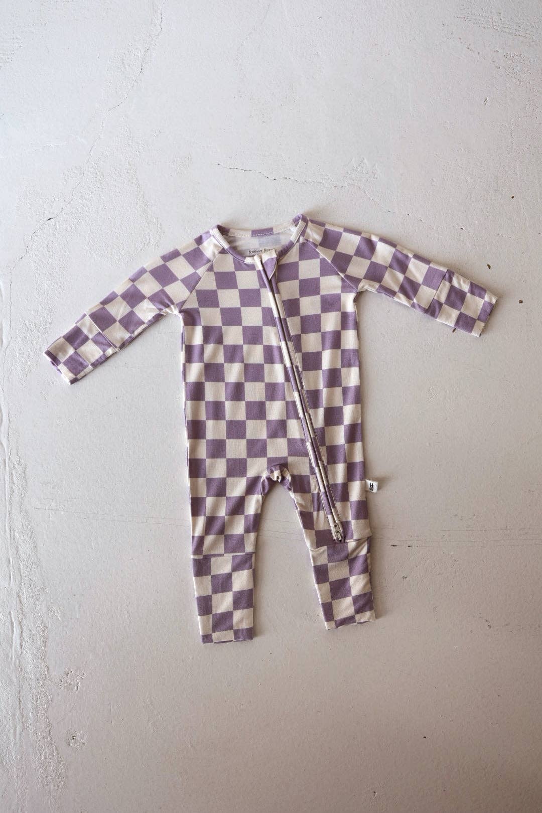 Bamboo Zip Pajama | Grape Soda