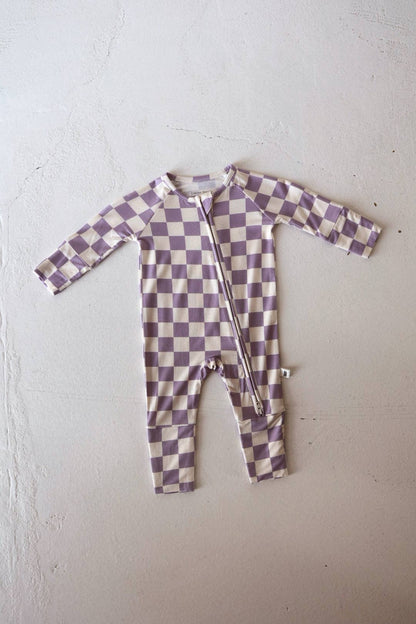 Bamboo Zip Pajama | Grape Soda