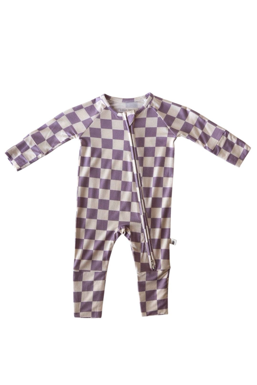 Bamboo Zip Pajama | Grape Soda