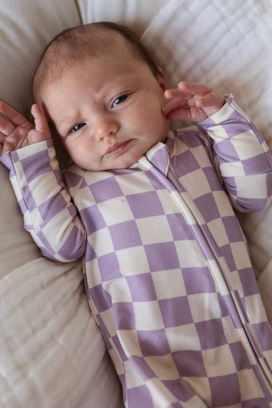 Bamboo Zip Pajama | Grape Soda