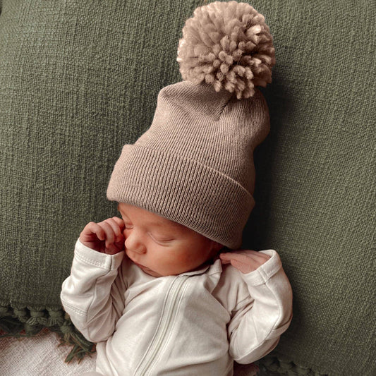 Baby's First Hat | Tan Pom